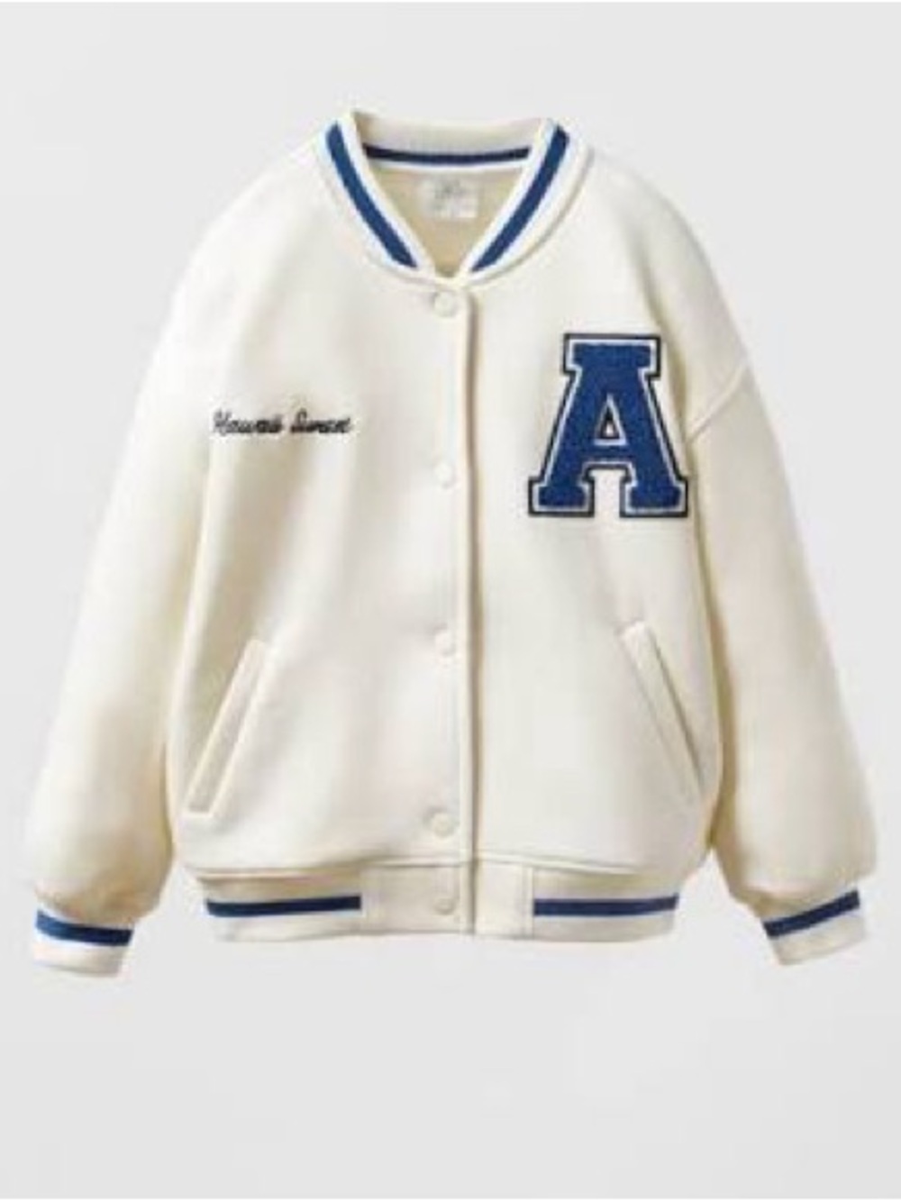Zara Girls Varsity Bomber Jacket